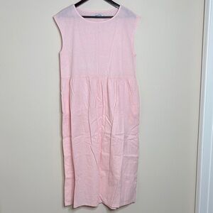 Elegant Pink Sleeveless Dress